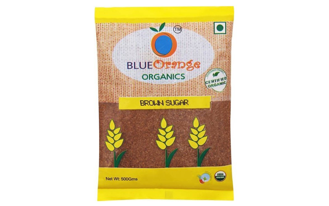 Blue Orange Organics Brown Sugar    Pack  500 grams